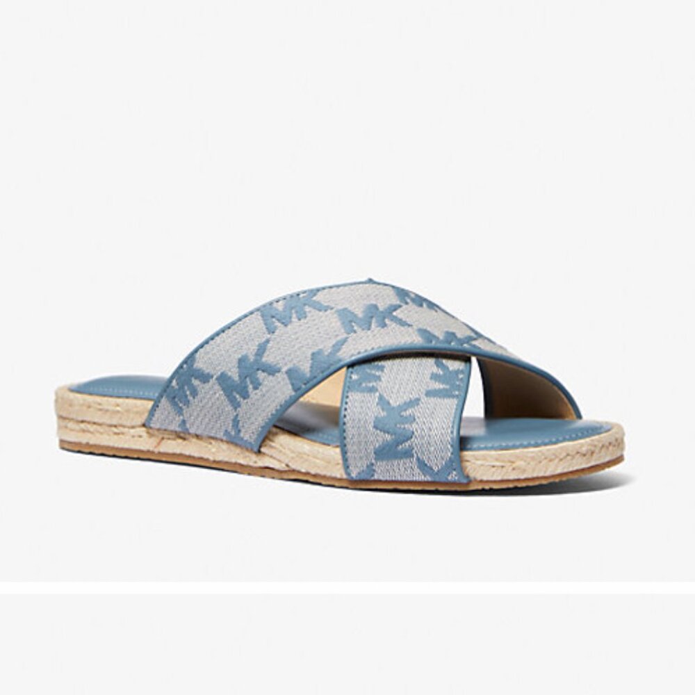 MICHAEL KORS Jolie Logo Jacquard Espadrille Sandal